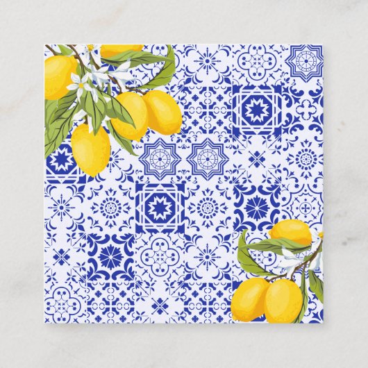 Carte D'accompagnement Fête des mariées principale Squeeze Citron Devinez (Dos)