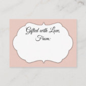 Carte D'accompagnement Fête des mariées simple à blanchir rose sans envel (Dos)