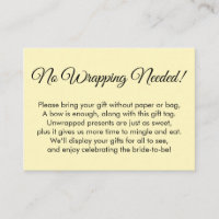 Fête des mariées simple jaune "Pas d'emballage néc