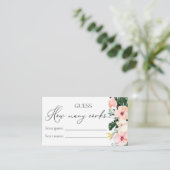 Carte D'accompagnement Fête des mariées tropicale Devine combien de liège (Debout devant)