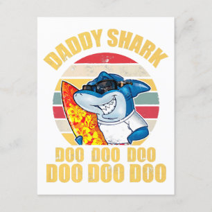 Carte D'accompagnement Fête des pères Daddy Shark Doo Doo Doo 2024