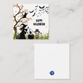 Carte D'accompagnement Fête d'Halloween (Devant / Derrière)