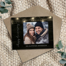 Fête du 60e Anniversaire Lumières en Bois Rustique