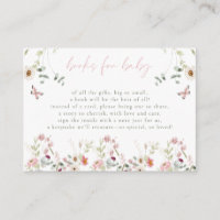 Fête Prénatale Petite Fille Papillon Fleur Sauvage