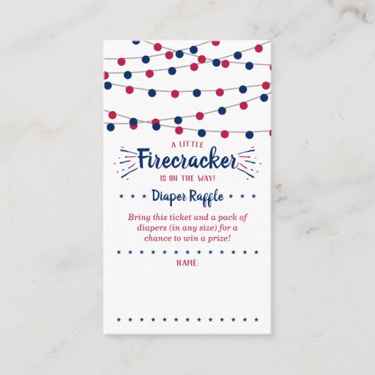 Carte D'accompagnement Feu d'artifice en route ! Fête prénatale pour bébé (Devant)