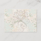 Carte D'accompagnement feuillage Art nouveau décoratif floral (Dos)