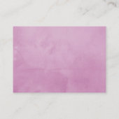 Carte D'accompagnement Feuillage de Baby shower de la fleur violet et d'a (Dos)