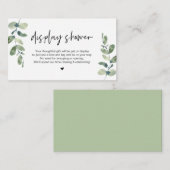 Carte D'accompagnement Feuillage Décontracté, Pluie de Fleurs, noir, Mari (Devant / Derrière)