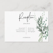 Carte D'accompagnement Feuillage délicat de forêt tropicale humide modern (Devant)