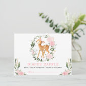 Carte D'accompagnement Feuillage vert floral clair Raffin de couches de c (Debout devant)