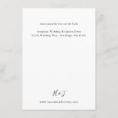 Carte D'accompagnement Feuille & Eucalyptus Rustique LG (Dos)