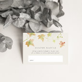 Carte D'accompagnement Feuilles d'automne Baby shower d'automne Déchets R