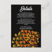 Carte D'accompagnement Feuilles d'automne élégantes Arbre sculpté Chic Ma (Devant)