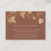 Carte D'accompagnement Feuilles d'automne moderne affichage d'automne dou (Devant)