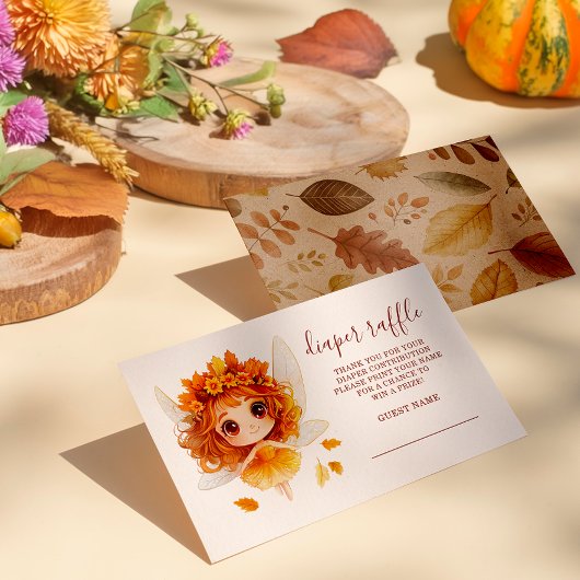 Carte D'accompagnement Feuilles d'automne Raffin de lessive