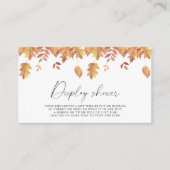 Carte D'accompagnement Feuilles en chute - douche d'affichage (Devant)