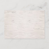 Carte D'accompagnement Feuilles et Birch Memorial Service (Dos)