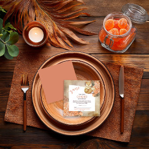 Carte D'accompagnement Feuilles Palm   Hydrangeas   Les bonbons dans le p