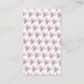 Carte D'accompagnement Feuilles papillon Élégant Baby shower Déchets Raff (Dos)