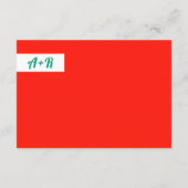 Carte D'accompagnement Feuilles tropicaux colorés, mariage maximaliste d' (Dos)