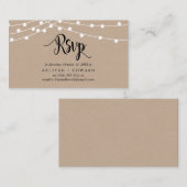 Carte D'accompagnement Feux rustiques à chaîne de ferme, Noir, réponse RS (Devant / Derrière)