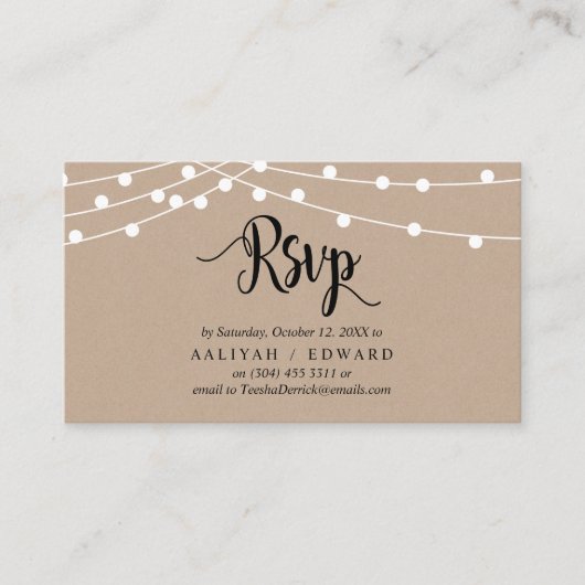 Carte D'accompagnement Feux rustiques à chaîne de ferme, Noir, réponse RS (Devant)