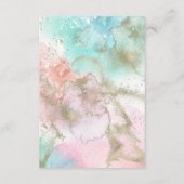 Carte D'accompagnement Fiche de boîtier Abstrait Summer Mariage Details (Dos)