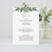 Carte D'accompagnement Fiche de boîtier détaillée feuille de feuillage (Debout devant)