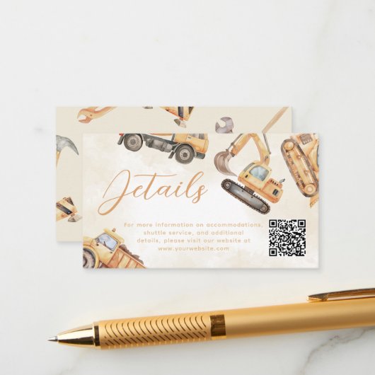 Carte D'accompagnement Fiche de boîtier Détails de construction (Devant/Arrière en situation)