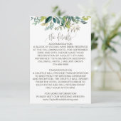 Carte D'accompagnement Fiche de boîtier Détails du Mariage de remplissage (Debout devant)