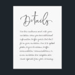 Carte D'accompagnement Fiche de boîtier Mariage manuscrite<br><div class="desc">Une faire-part de mariage avec un stylo stylé,  moderne et chaleureux écrit à la main qui ressemble à chaque invitation vous-même; ce qui pourrait être plus chaleureux et romantique.</div>