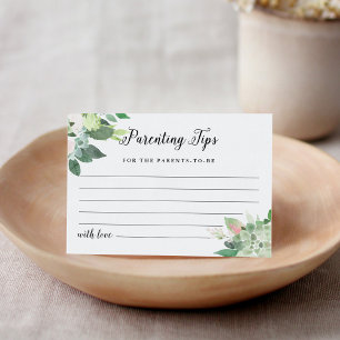 Carte D'accompagnement Fiche de conseil Baby shower pour les parents DEVO