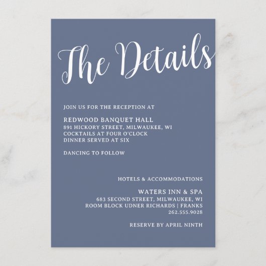 Carte D'accompagnement Fiche de fermeture du Mariage de pêche (Devant)