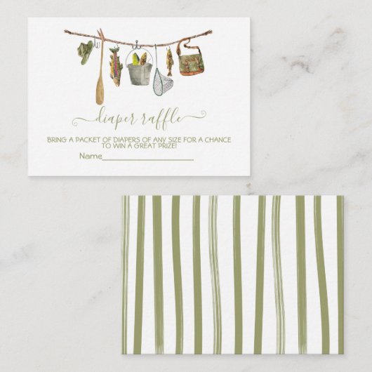 Carte D'accompagnement Fiche de papier à capuchon de pêche (Devant / Derrière)