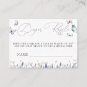 Carte D'accompagnement Fiche de rabat de Baby shower de couches de papill (Devant)