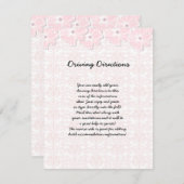 Carte D'accompagnement Fiche d'information du mariage (Devant / Derrière)