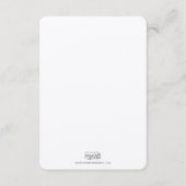 Carte D'accompagnement Fiche d'informations sur le Mariage rustique (Dos)