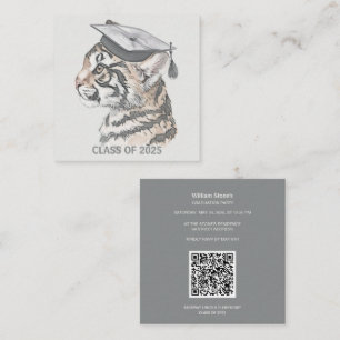 Carte D'accompagnement Fiche du boîtier de fin d'études avec code QR