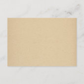 Carte D'accompagnement Fiche du boîtier Détails du Mariage de script (Dos)