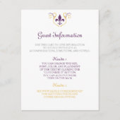 Carte D'accompagnement Fiche Fleur de Lis (Devant)