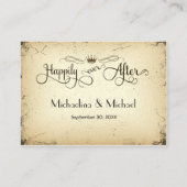 Carte D'accompagnement Fiche officielle de réception de mariage (Dos)