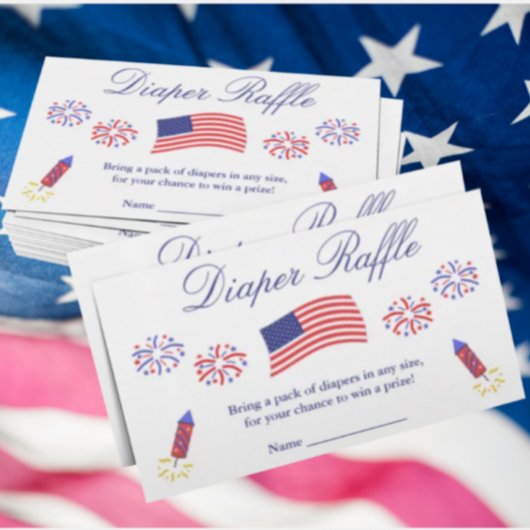 Carte D'accompagnement Fiche rabattable Baby shower Firecracker