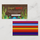 Carte D'accompagnement Fiesta Baby Muchacho Baby shower Déchets Raffle (Devant / Derrière)