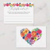 Carte D'accompagnement Fiesta Fête des mariées Deux vérités et un jeu de  (Devant / Derrière)