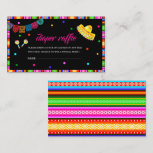 Carte D'accompagnement Fiesta Fiesta baby shower d`aquarelle tombole