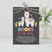 Carte D'accompagnement Fiesta Llama Alpaca Cactus Livres pour Baby Girl (Debout devant)