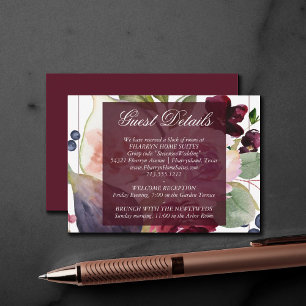 Carte D'accompagnement Figues florissantes   Moody Rustic Fruit Blossom D