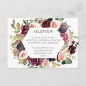 Carte D'accompagnement Figues florissantes | Moody Rustic Fruit Réception (Devant)