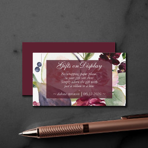 Carte D'accompagnement Figuiers en Fleurs Cadeaux de Fleurs de Fruits R