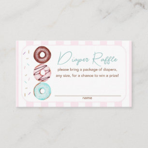 Carte D'accompagnement Fille Baby shower Déchets Raffle